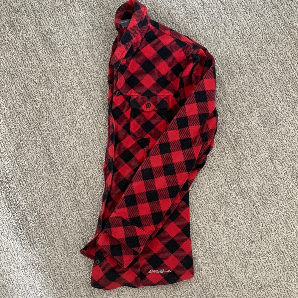 Eddie Bauer flannel fleece jacket/flannel